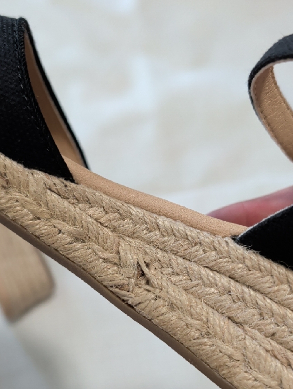 Charter Club Black Open-Toe Ankle Strap Sandals - Picture 5 of 6